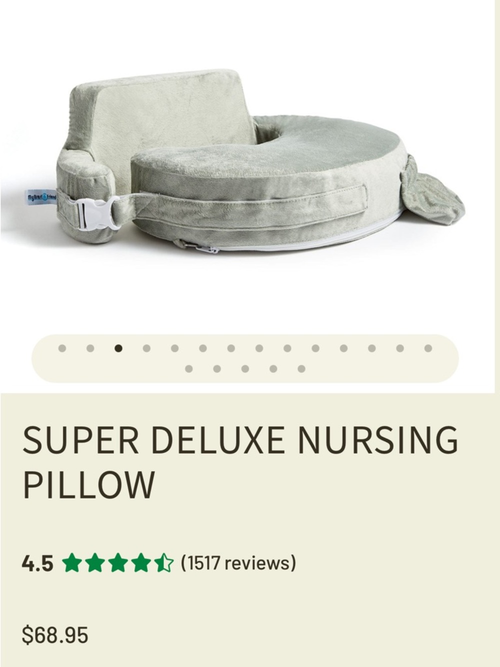 My Brest Friend Super Deluxe Nursing Pillow - Picture 3 of 12